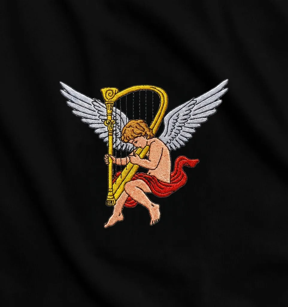 Angel with a harp - Thumbnail 2